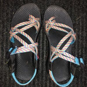 Multi colored chacos